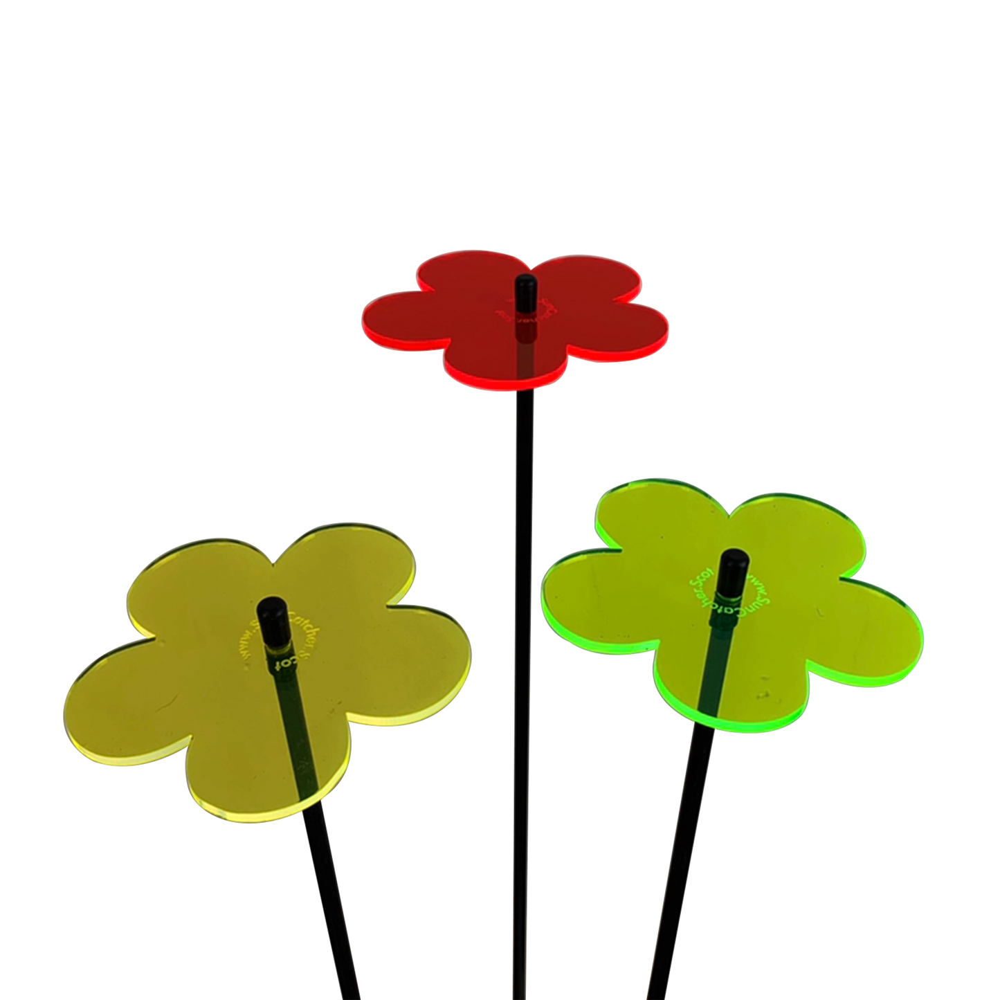 Garden Décor Ornaments Set of 3 'Blossoms'