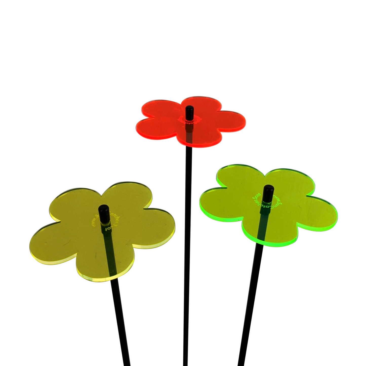 Garden Décor Ornaments Set of 3 'Blossoms'