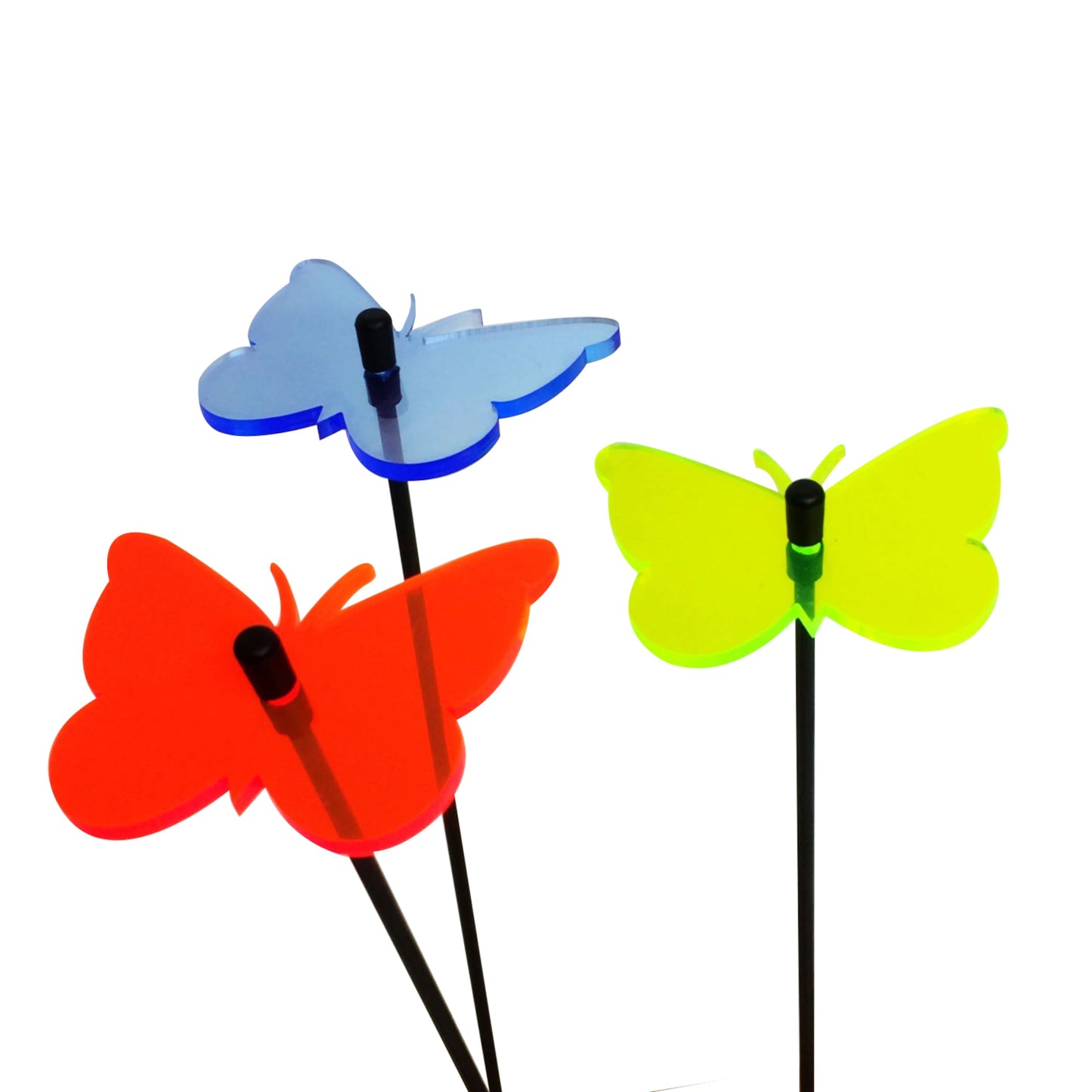 Small Garden Décor Ornaments Set of 3 'Gatekeeper Butterfly'