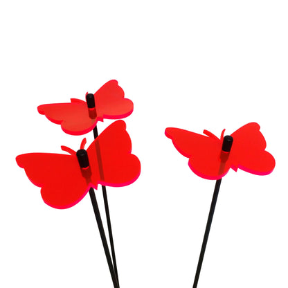 Small Garden Décor Ornaments Set of 3 'Gatekeeper Butterfly'