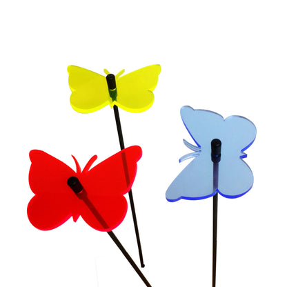 Small Garden Décor Ornaments Set of 3 'Gatekeeper Butterfly'