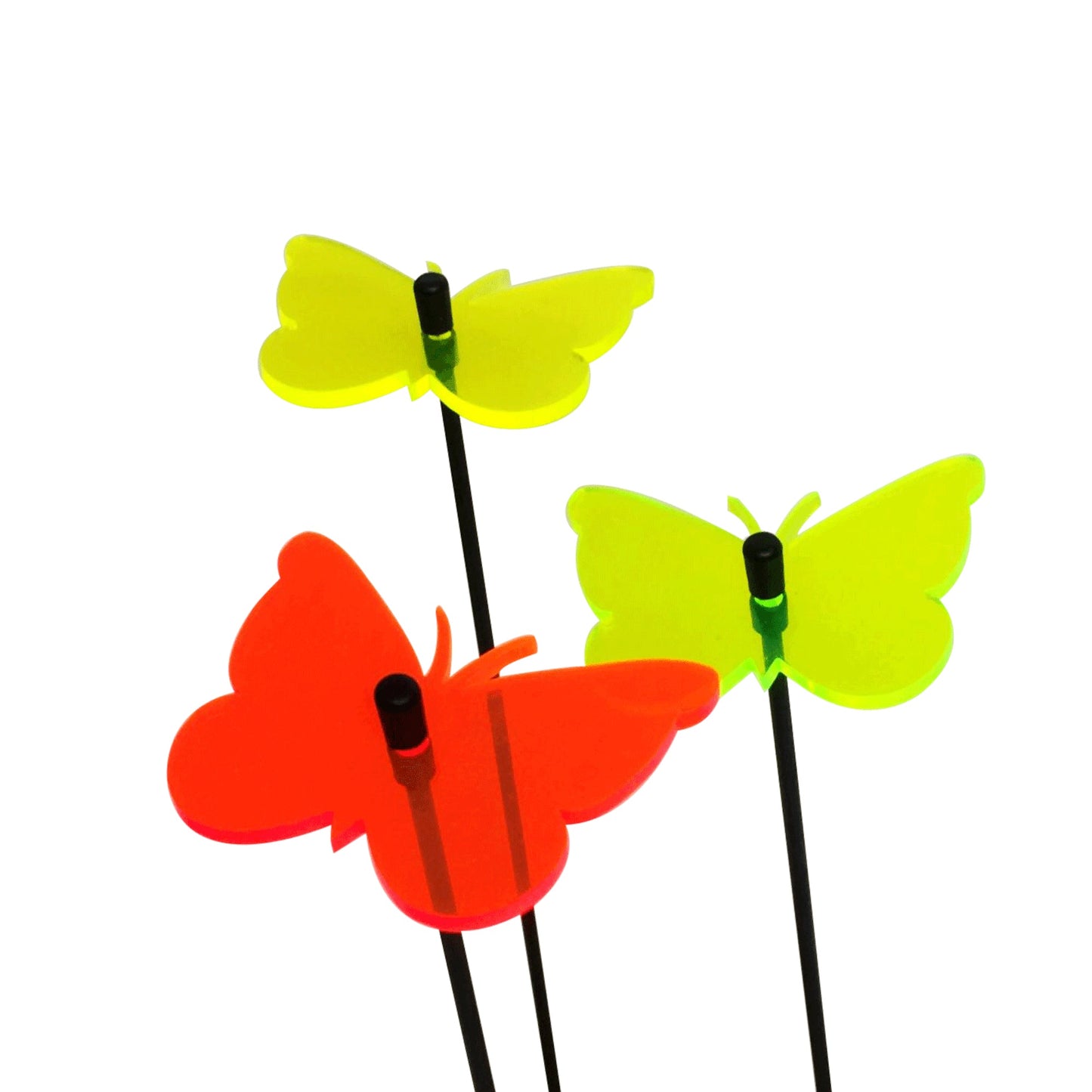 Small Garden Décor Ornaments Set of 3 'Gatekeeper Butterfly'