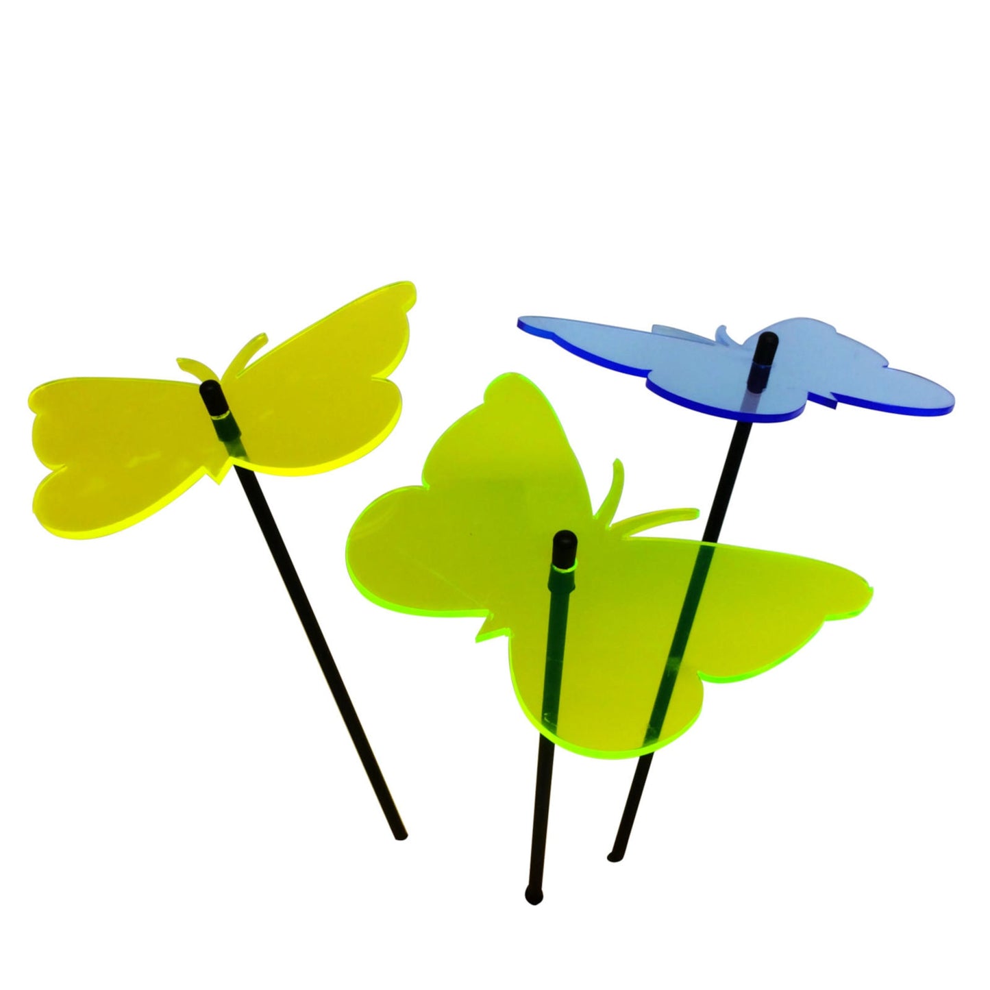 Large Garden Decor Ornaments Set of 3 'Gatekeeper Butterflies'