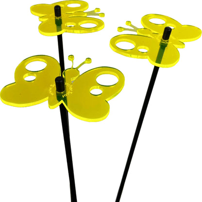 Large Garden Decor Ornaments Set of 3 'Peacock Butterflies'