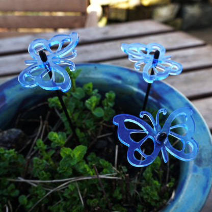 Small Garden Décor Ornaments Set of 3 'Comma Butterfly'