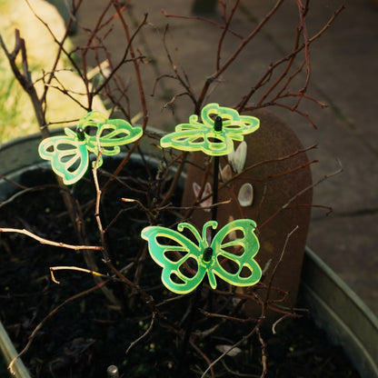 Small Garden Décor Ornaments Set of 3 'Comma Butterfly'