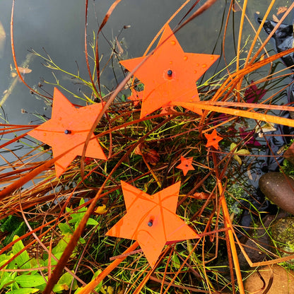 Large Garden Décor Ornaments Set of 3 'Shining Star'