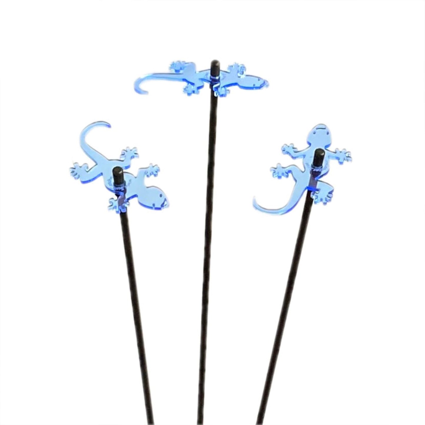 Medium Garden Décor Ornaments Set of 3 'Geckos'