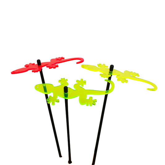 Large Garden Décor Ornaments Set of 3 'Geckos'