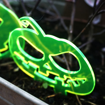 Garden Décor Ornament Stakes Set of 3 'Halloween Pumpkins'