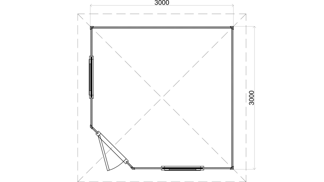 Lugarde Select - Dumfries Pyramid Roof Prima Summerhouse 300x300cm