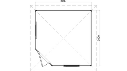 Lugarde Select - Dumfries Pyramid Roof Prima Summerhouse 300x300cm