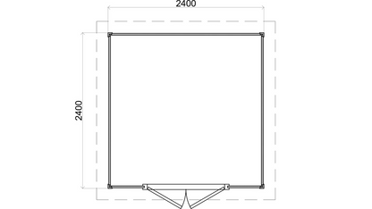 Lugarde Select - Inverness Flat Roof Prima Summerhouse 240x240cm