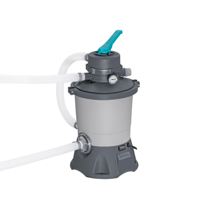 Bestway 13ft 3" x 6ft 7" x 48" Rectangular Steel Pro MAX™ Above Ground Swimming Pool, Sand Filter Pump & Accessories