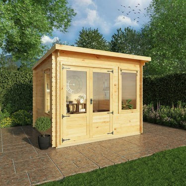 Mercia Pent Log Cabin 19mm - 3m x 3m