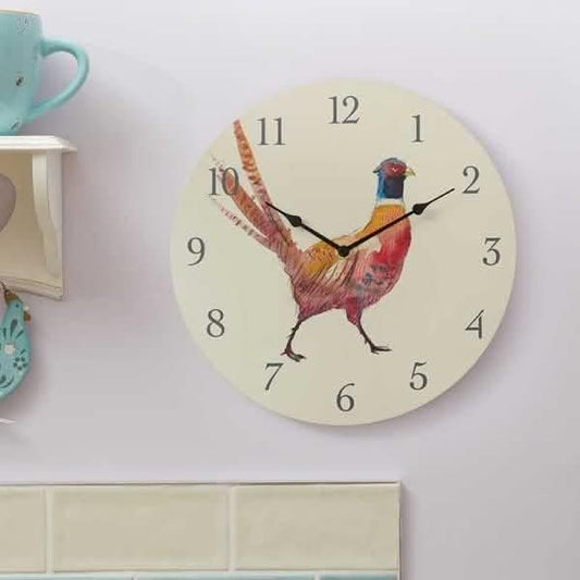 Pheasant Indoor Outdoor Wall Clock