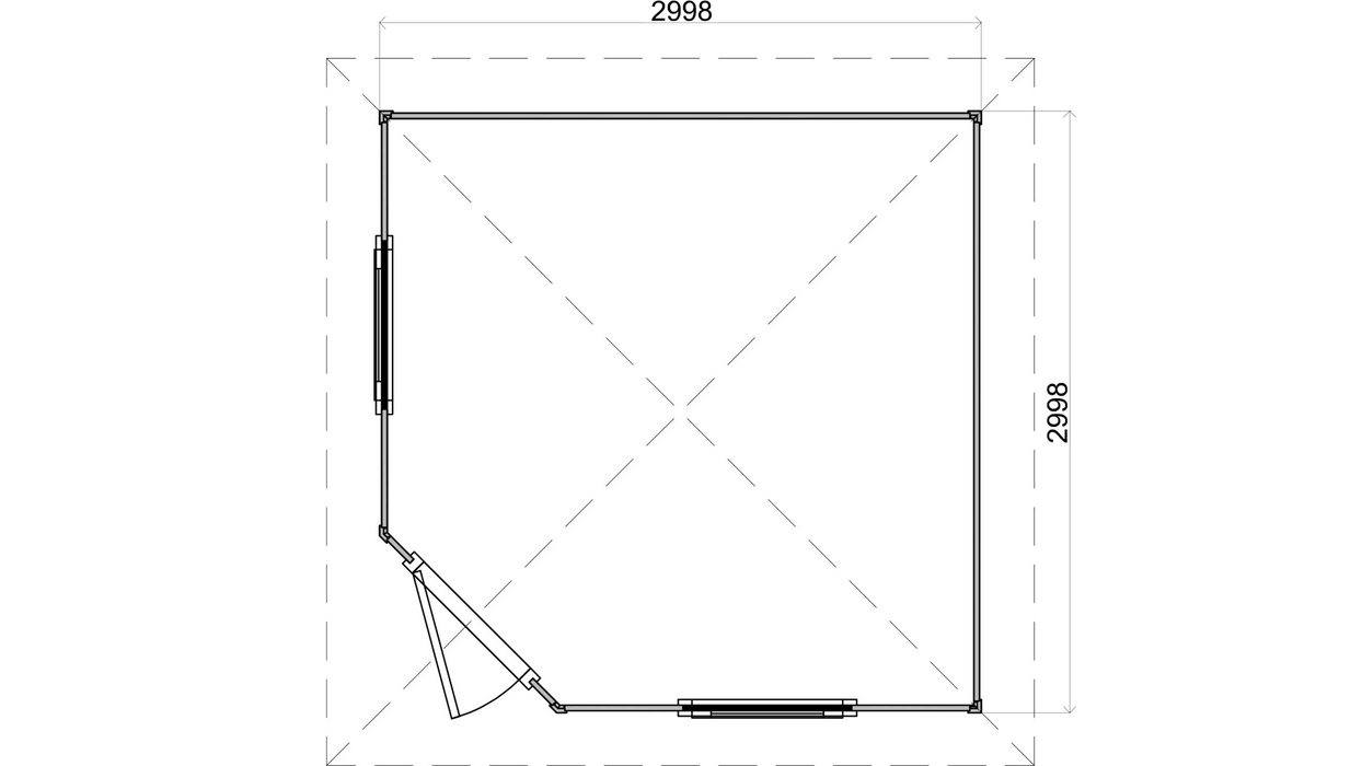 Lugarde Select - Sidmouth Pyramid Roof Prima Summerhouse 300x300cm
