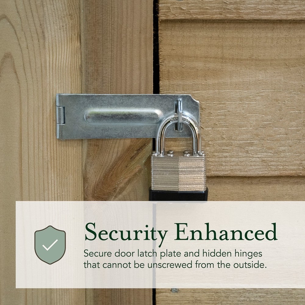 Overlap Pressure Treated 10×6 Pent Shed