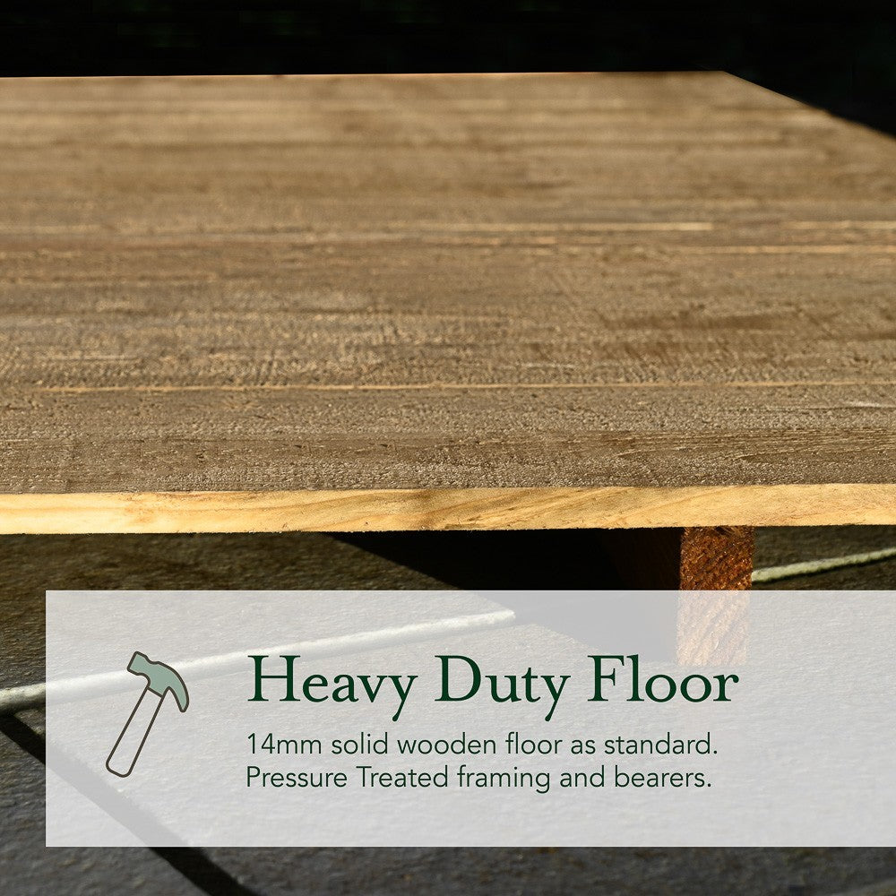 Overlap Pressure Treated 8×6 Apex Shed