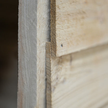 Overlap Pressure Treated 8x6 Reverse Apex Shed - No Window