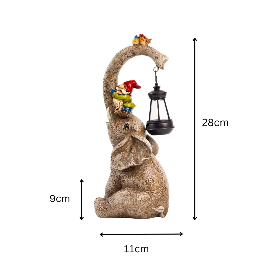 Solar Elephant Garden Ornament