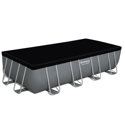 Bestway 18ft x 9ft x 48" Rectangular Steel Pro MAX™ Above Ground Swimming Pool, Sand Filter Pump & Accessories