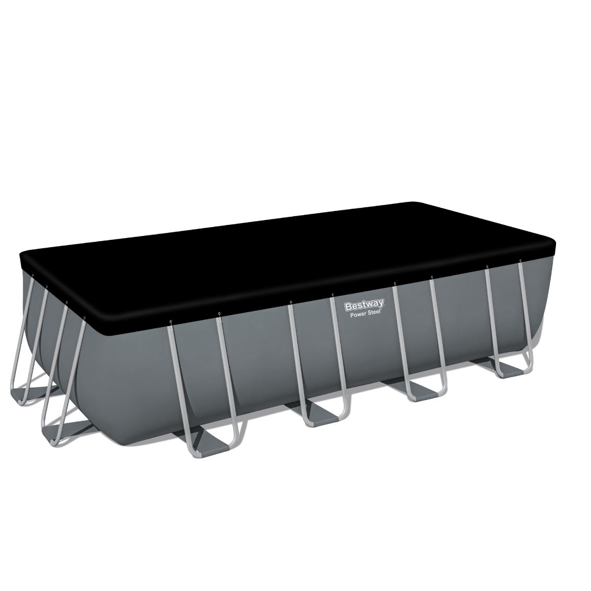 Bestway 16ft x 8ft x 48" Rectangular Steel Pro MAX Above Ground Swimming Pool, Filter Pump & Accessories