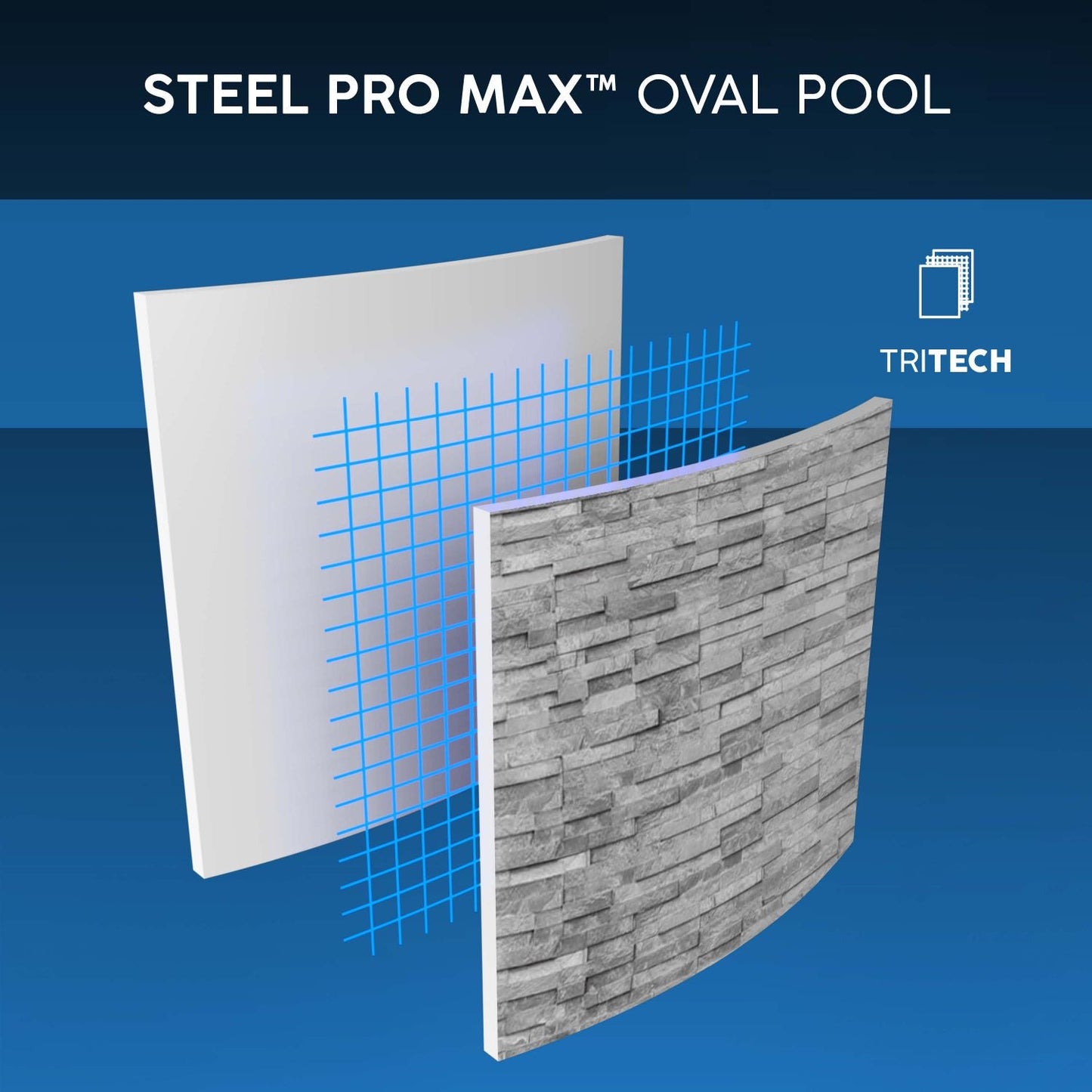 Bestway 18ft x 9ft x 48" Oval Steel Pro Max™ Splashview Above Ground Swimming Pool, Filter Pump & Accessories