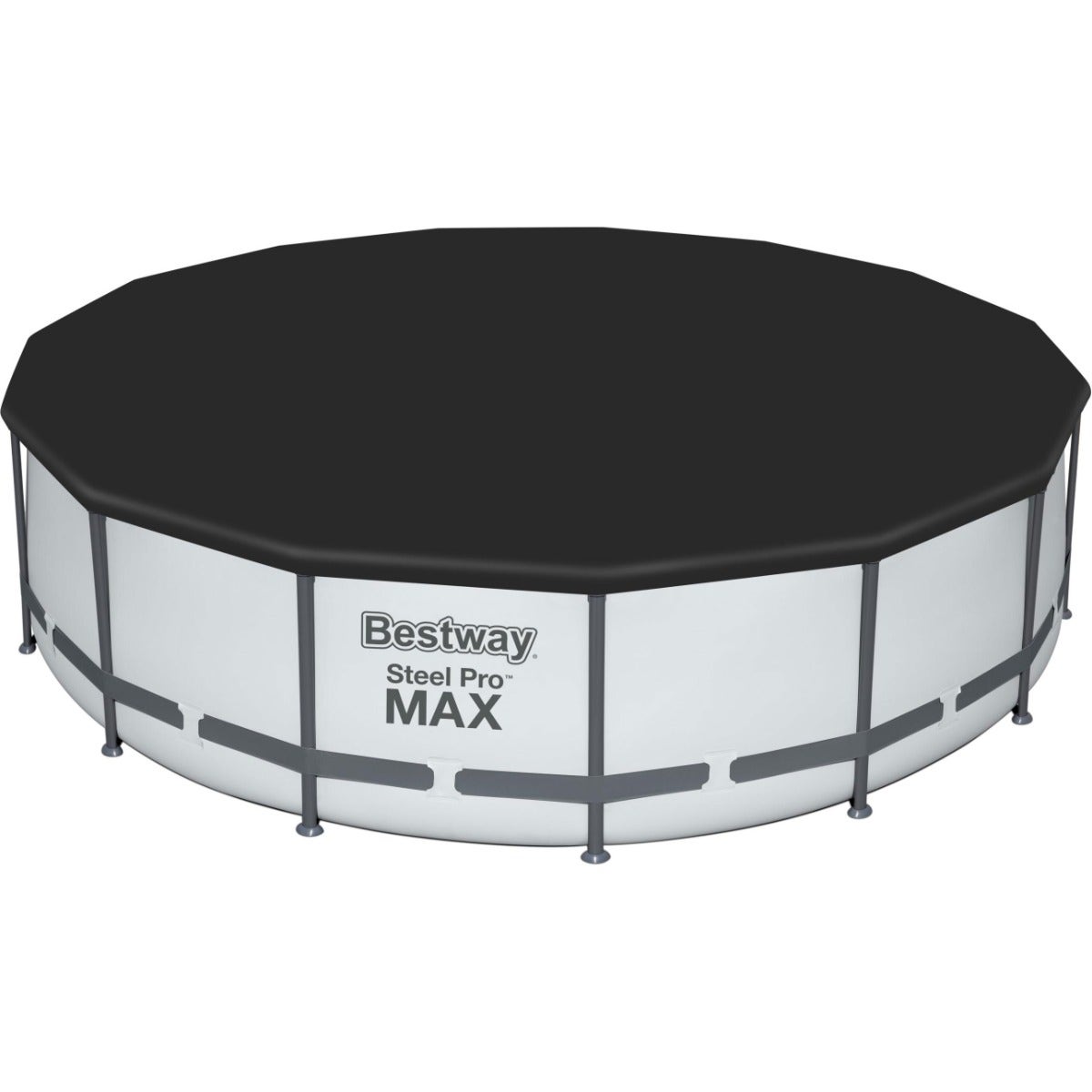 Bestway 15ft x 48" Steel Pro MAX™ Round Above Ground Swimming Pool, Filter Pump & Accessories