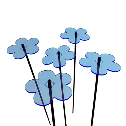 Garden Décor Ornaments Set of 5 'Blossoms' Medium