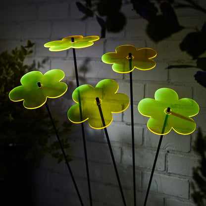 Large Garden Décor Ornaments Set of 5 'Blossoms'
