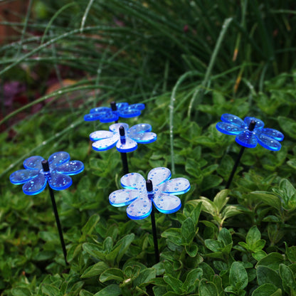 Small Garden Décor Ornaments Set of 5 Daisy