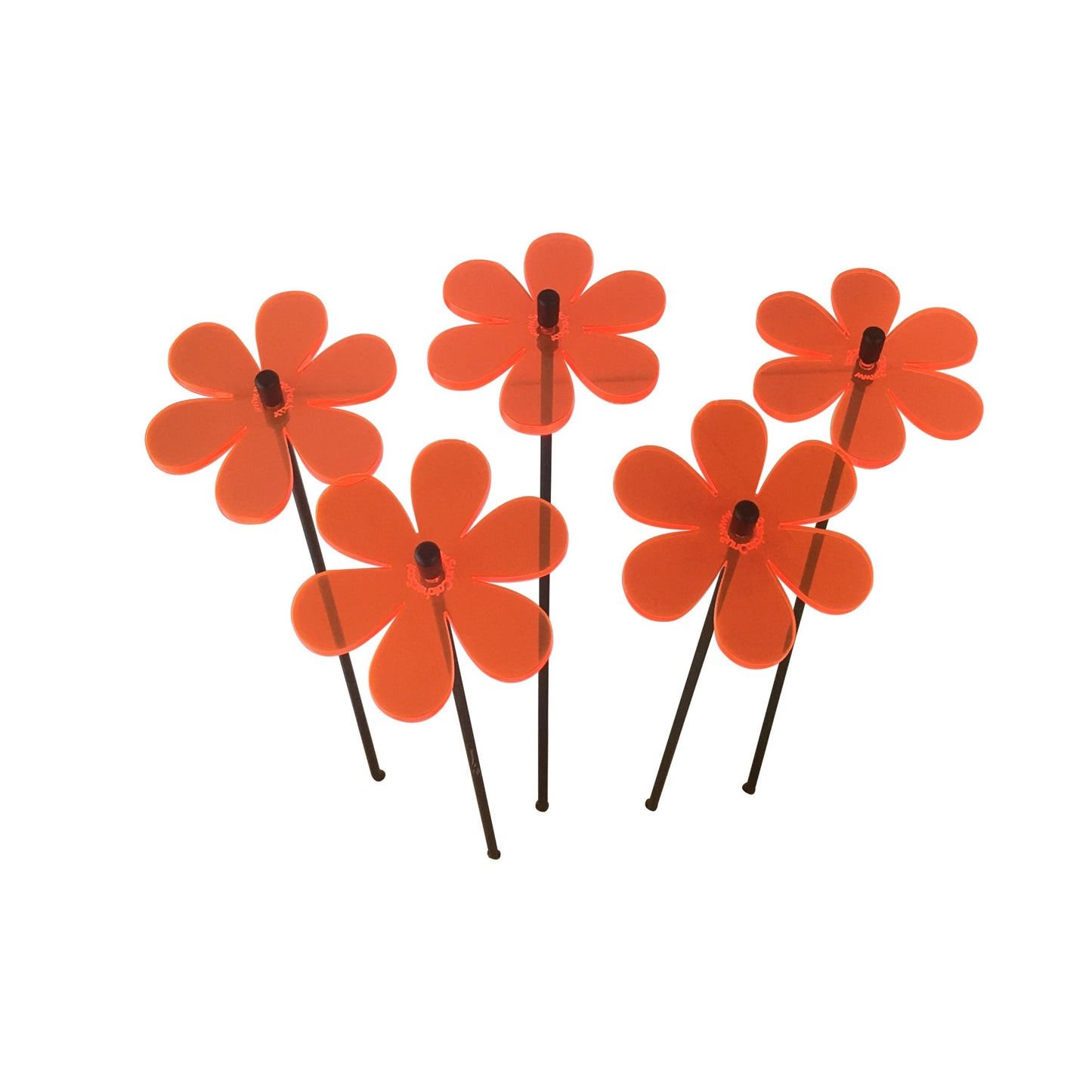 Small Garden Décor Ornaments Set of 5 Daisy