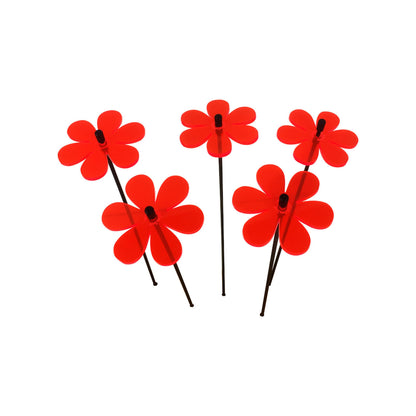 Small Garden Décor Ornaments Set of 5 Daisy