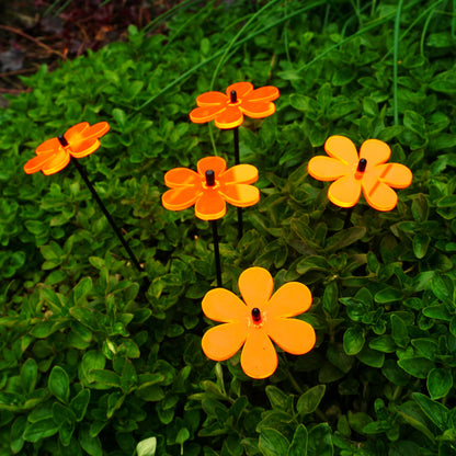 Small Garden Décor Ornaments Set of 5 Daisy