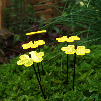 Small Garden Décor Ornaments Set of 5 Daisy