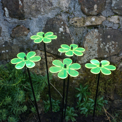 Garden Décor Ornaments Set of 5 'Daisies'