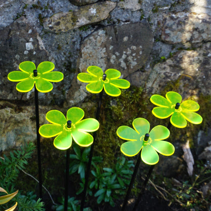 Garden Décor Ornaments Set of 5 'Daisies'
