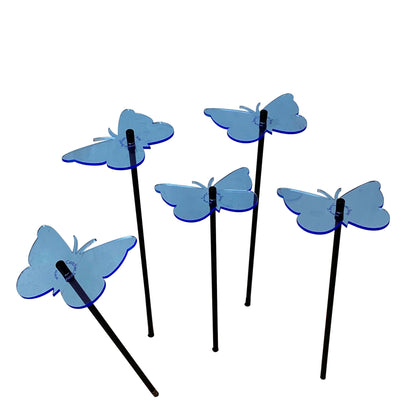 Garden Décor Ornaments Set of 5 'Gatekeeper Butterflies'
