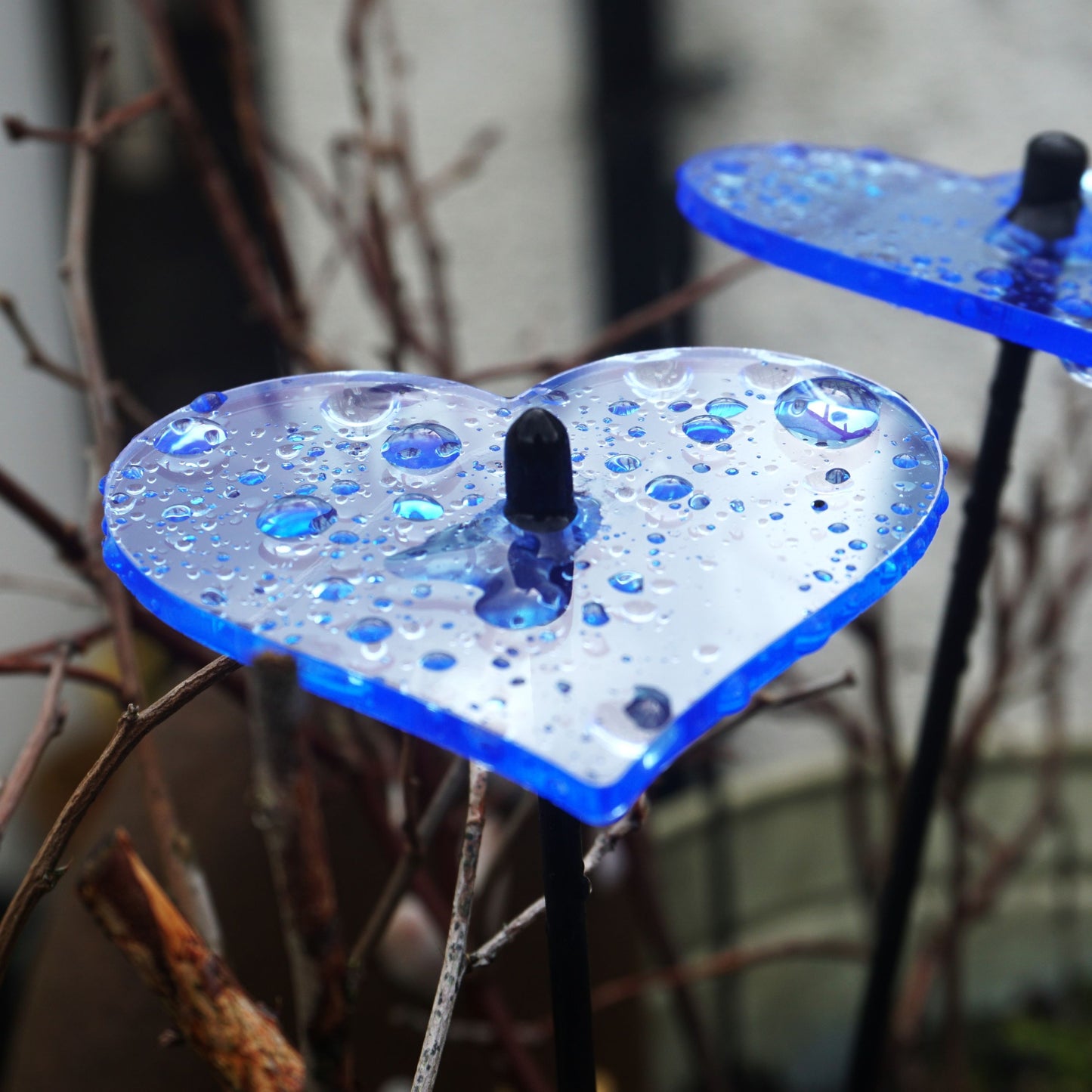 Small Garden Décor Ornaments Set of 5 'Hearts'