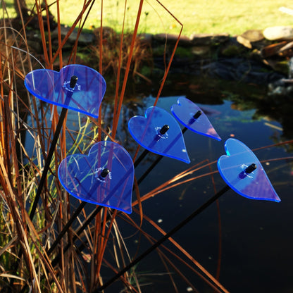 Medium Garden Décor Ornaments Set of 5 'Hearts'