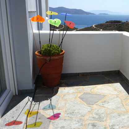 Large Garden Décor Ornaments Set of 5 'Hearts'