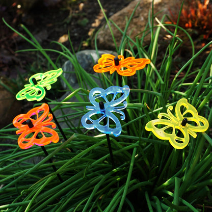 Large Garden Décor Ornaments Set of 5 'Comma Butterflies'