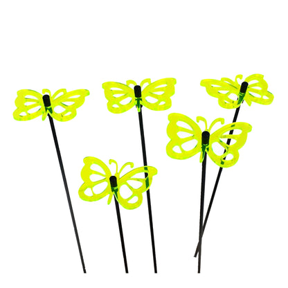 Large Garden Décor Ornaments Set of 5 'Comma Butterflies'