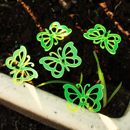 Large Garden Décor Ornaments Set of 5 'Comma Butterflies'
