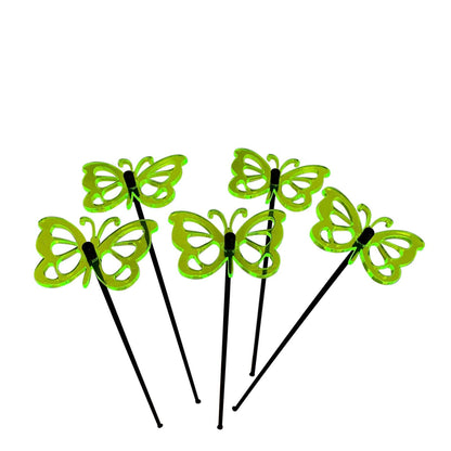 Garden Décor Ornaments Set of 5 'Comma Butterflies'