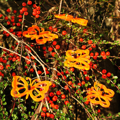 Large Garden Décor Ornaments Set of 5 'Comma Butterflies'