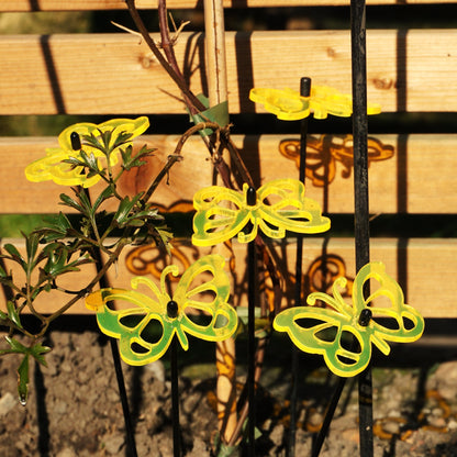 Large Garden Décor Ornaments Set of 5 'Comma Butterflies'