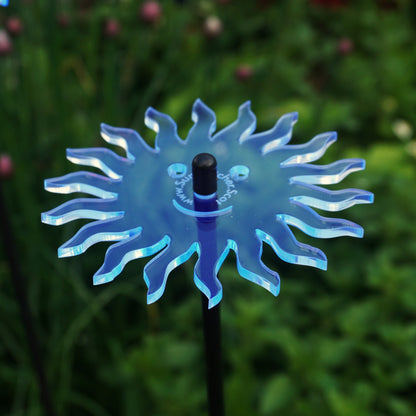 Garden Décor Ornaments Set of 5 'Smiling Suns'