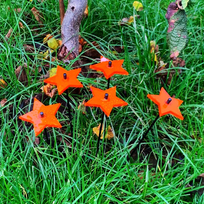 Garden Décor Ornaments Set of 5 small 'Shining Stars'